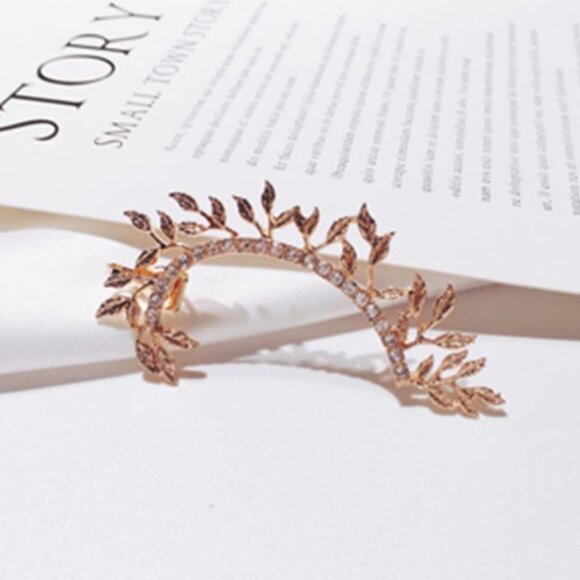 Crystal Pearl Flower Climbers Crawler Stud Earring Cute Rhinestone Resin Floral - Picture 5 of 7